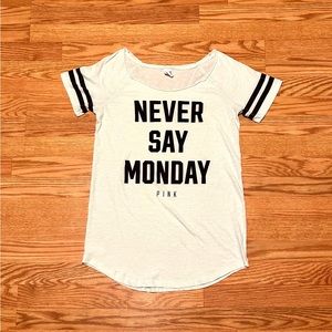 Victoria’s Secret PINK Scoop Neck Lounge short sleeve tee